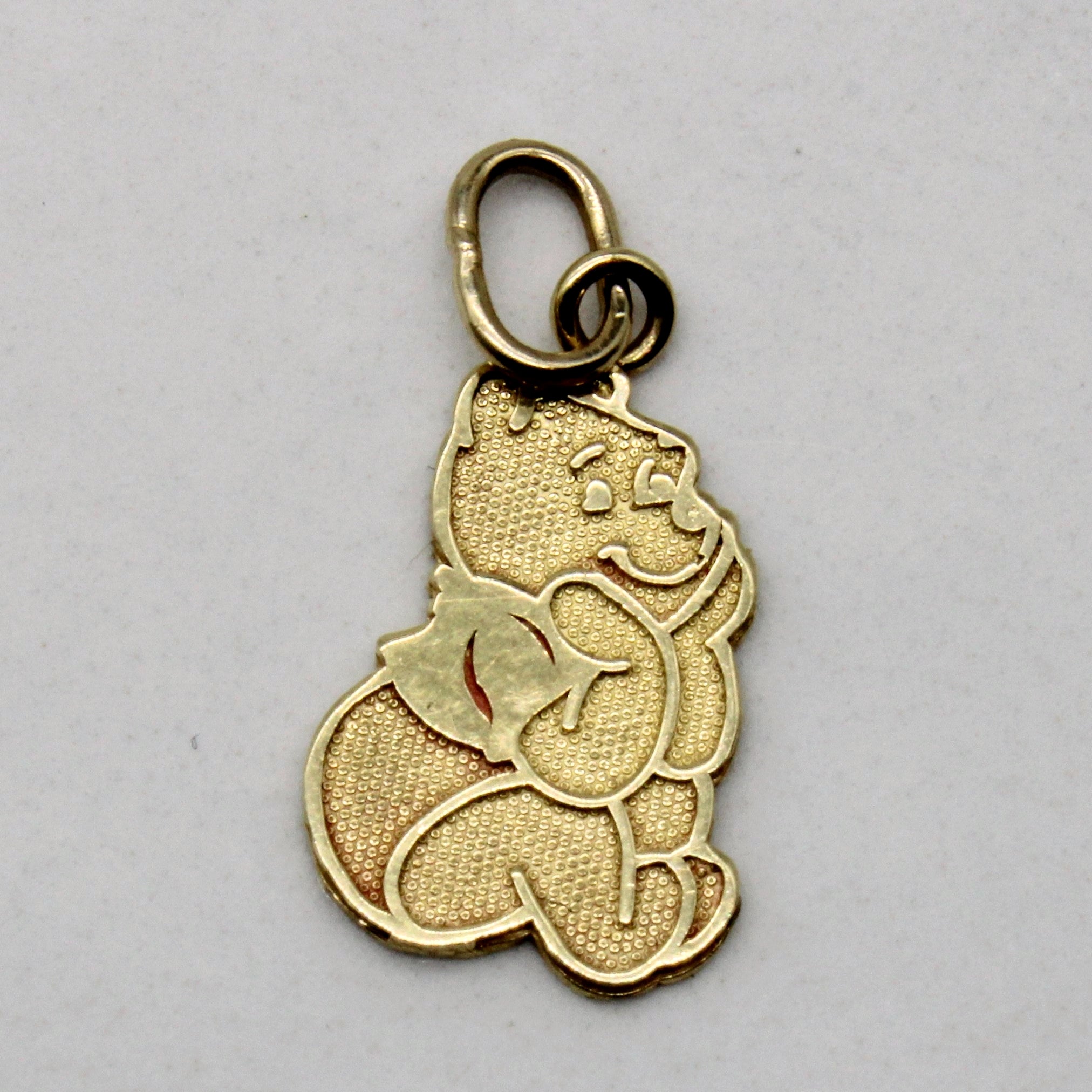 14k Yellow Gold Whinnie The Pooh Pendant