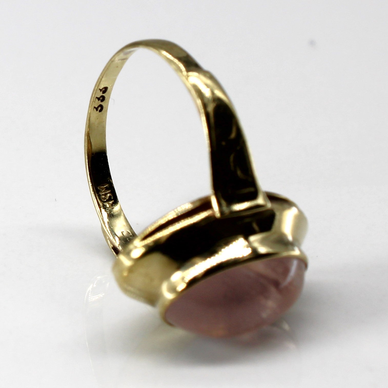 Rose Quartz Gold Ring | 2.75ct | SZ 5.75 |