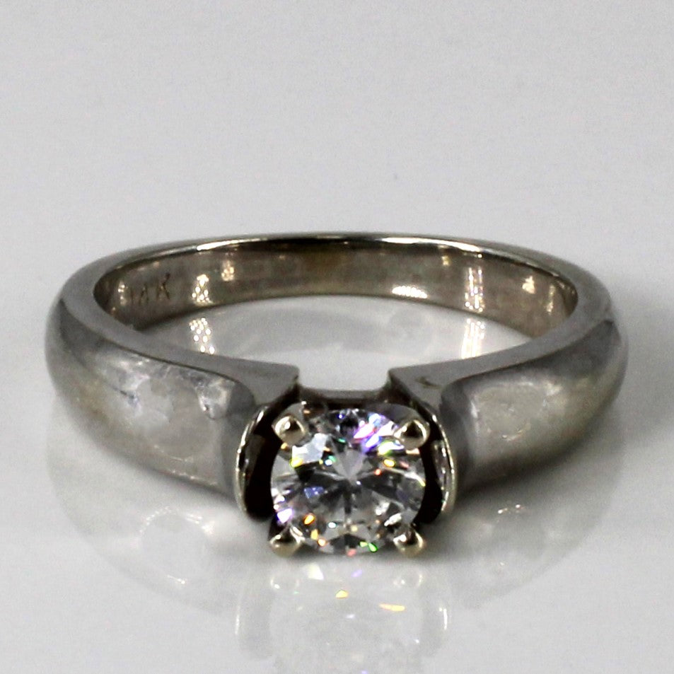 Bague de fiançailles solitaire en diamant | 0,48 ct | Taille 6 | 