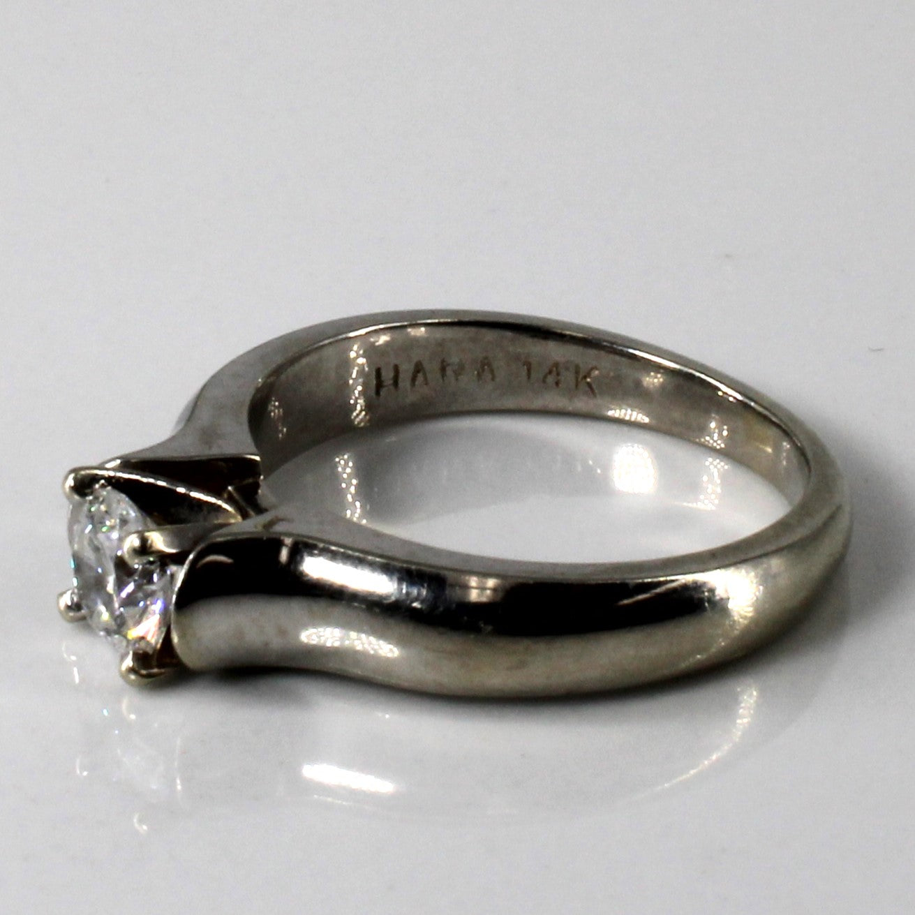 Bague de fiançailles solitaire en diamant | 0,48 ct | Taille 6 | 
