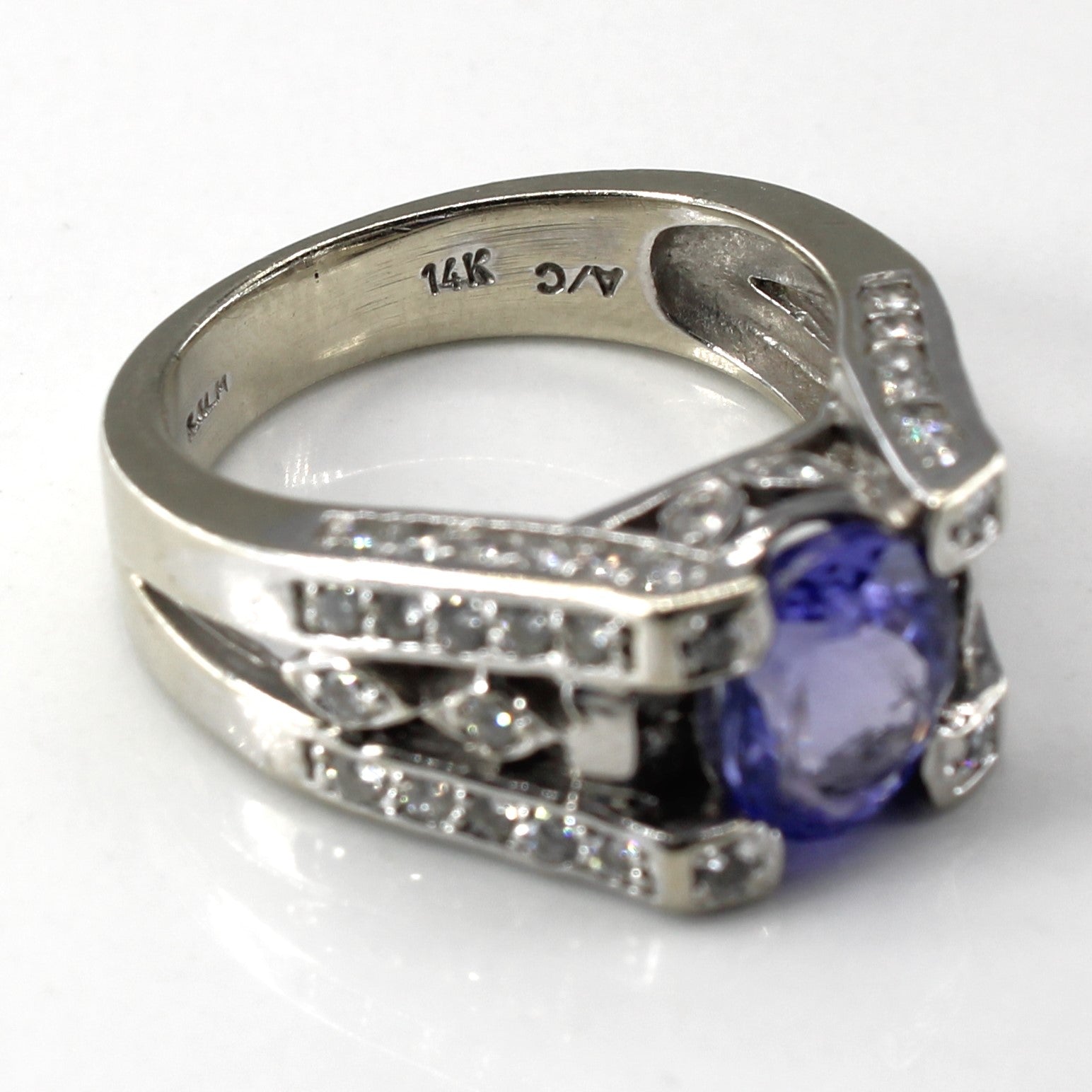 Tanzanite & Diamond Ring | 1.80ct | 0.60ctw | SZ 6 |