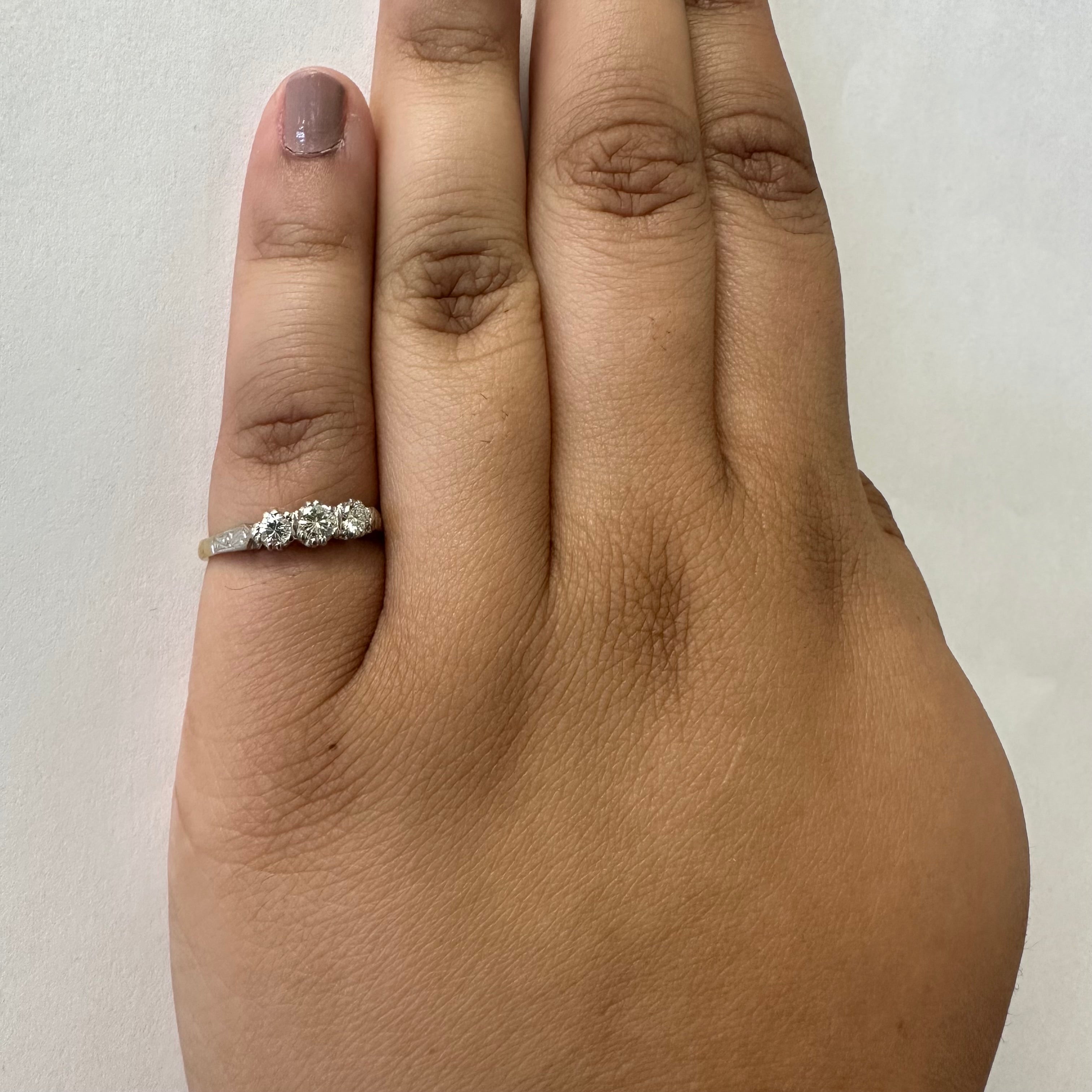 Three Stone Diamond Ring | 0.30ctw | SZ 5.5 |