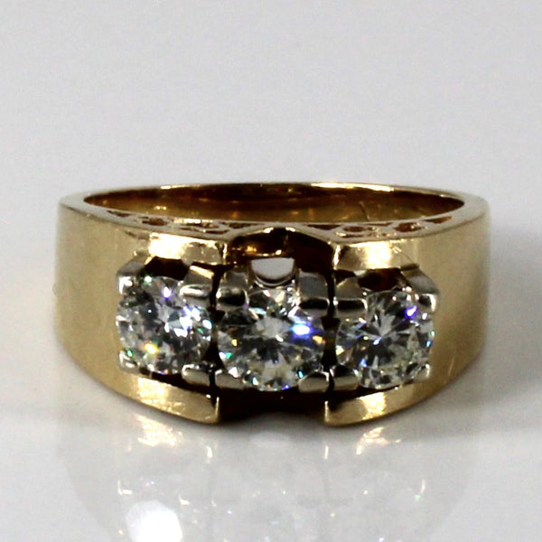 Three Stone Diamond Ring | 0.80ctw | SZ 5.25 |