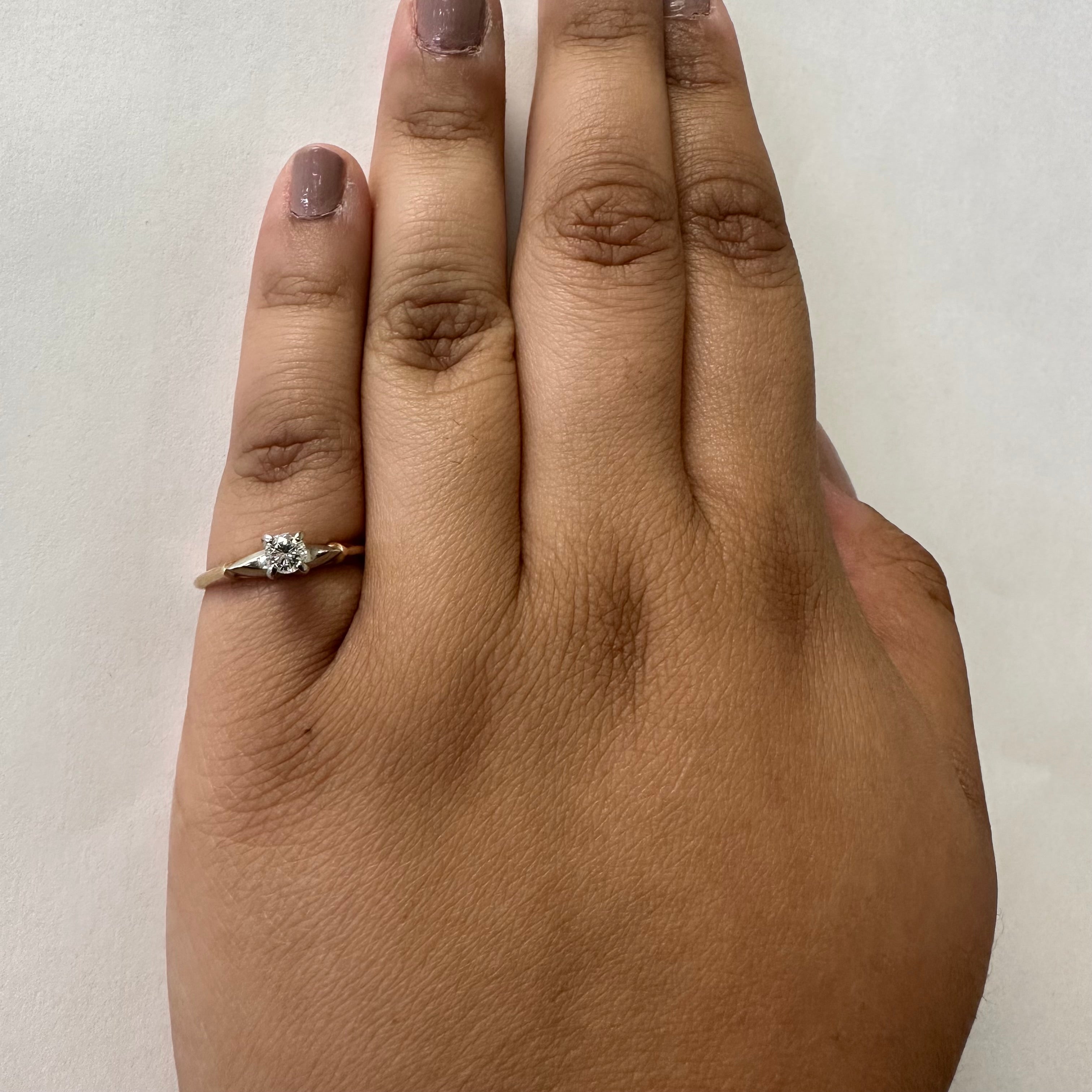 Solitaire Diamond Ring | 0.22ct | SZ 6.25 |