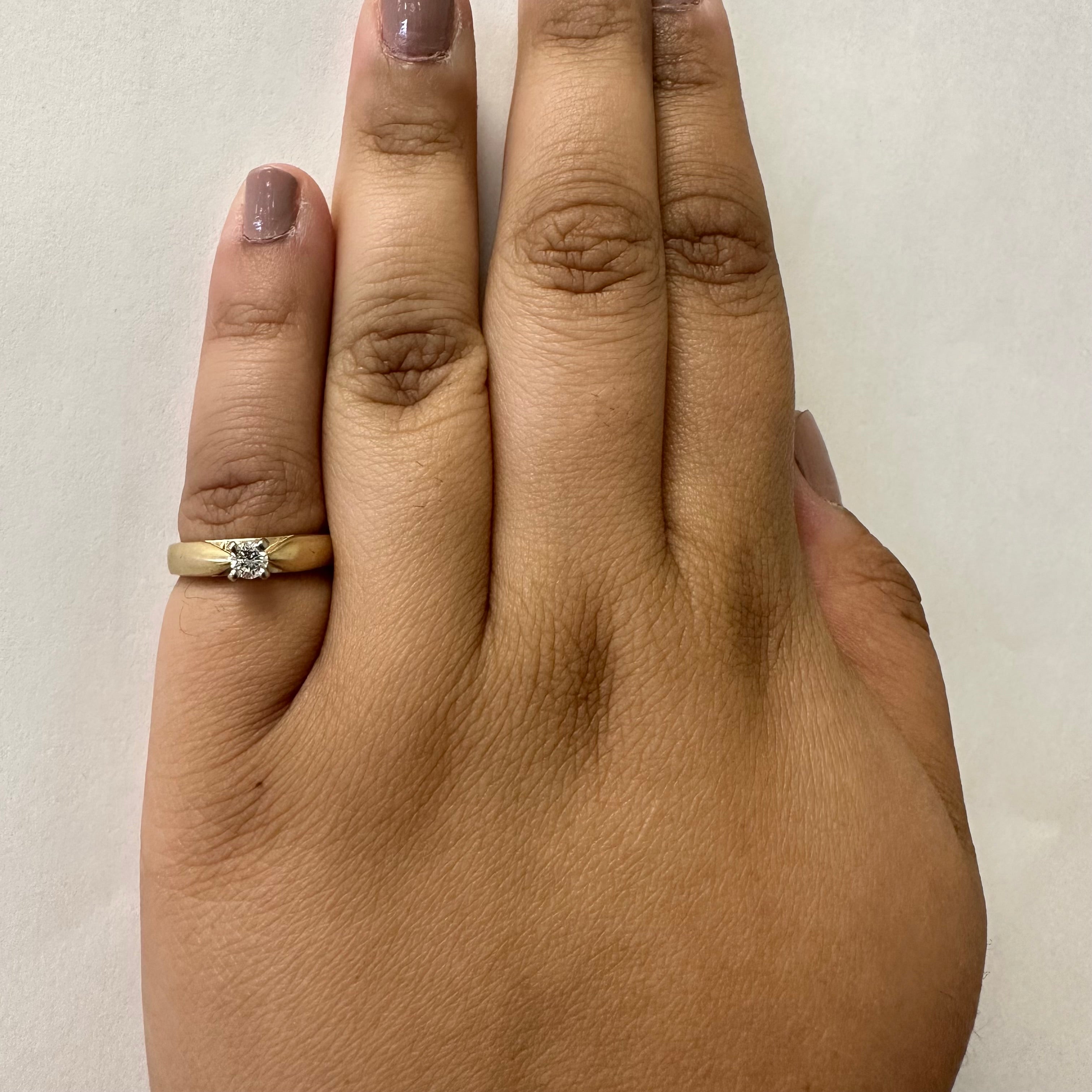 Solitaire Diamond Ring | 0.17ct | SZ 4.5 |