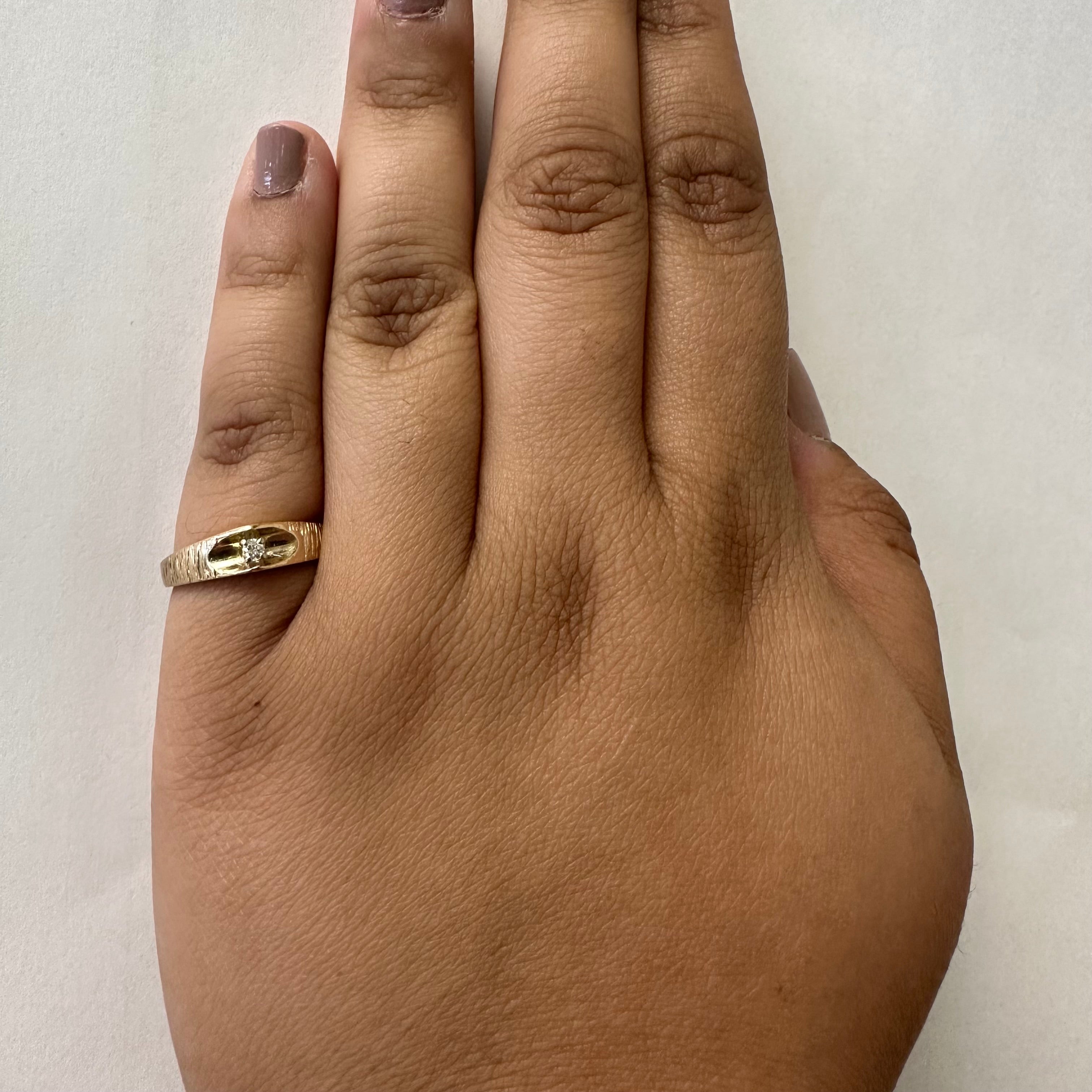 Solitaire Diamond Ring | 0.04ct | SZ 7 |