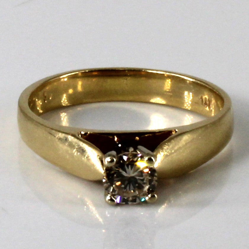 Classic Solitaire Diamond Ring | 0.31ct | SZ 5.75 |