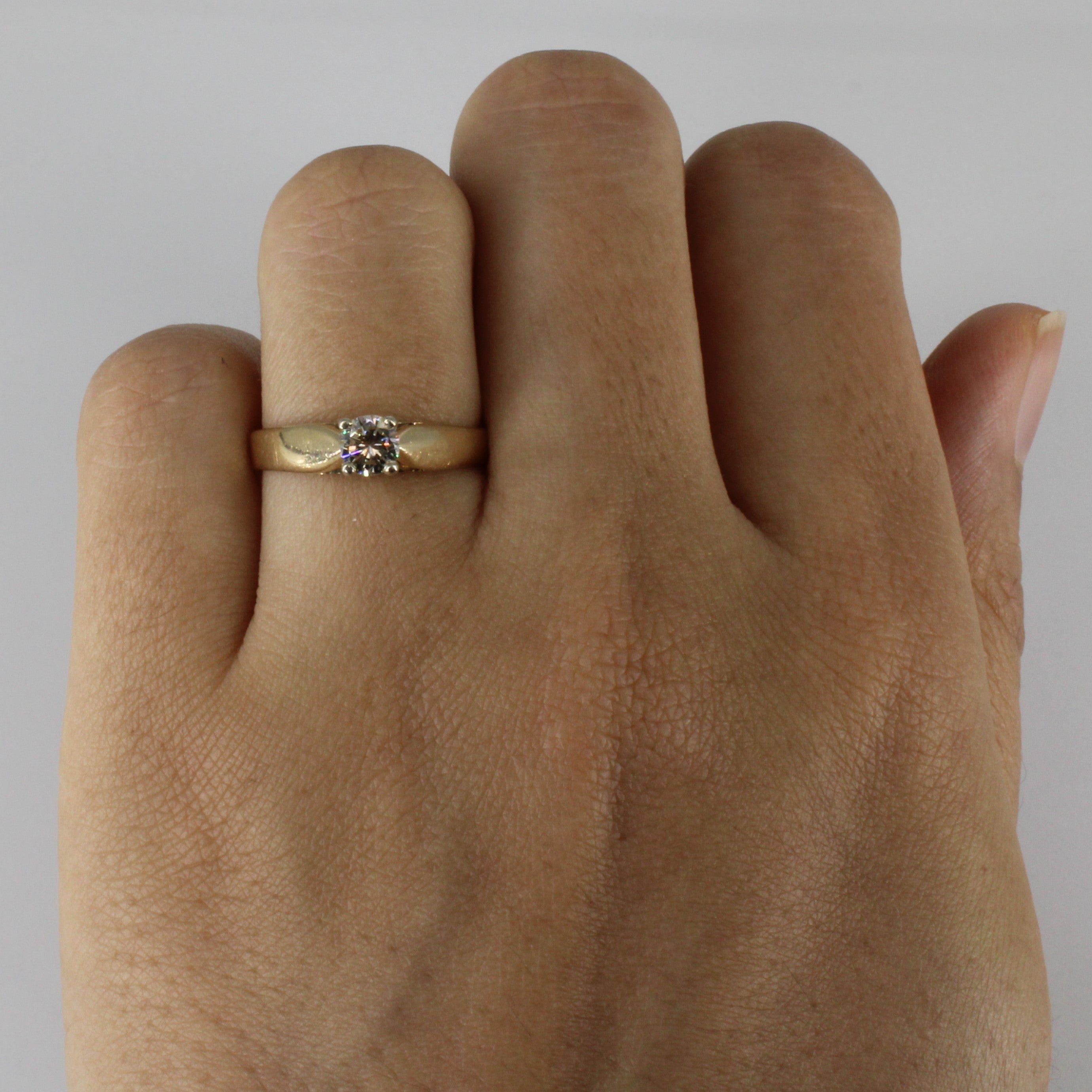 Classic Solitaire Diamond Ring | 0.31ct | SZ 5.75 |