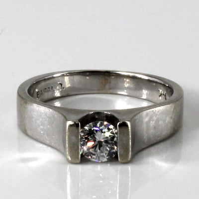 Tension Set Solitaire Diamond Ring | 0.48ct | SZ 8 |