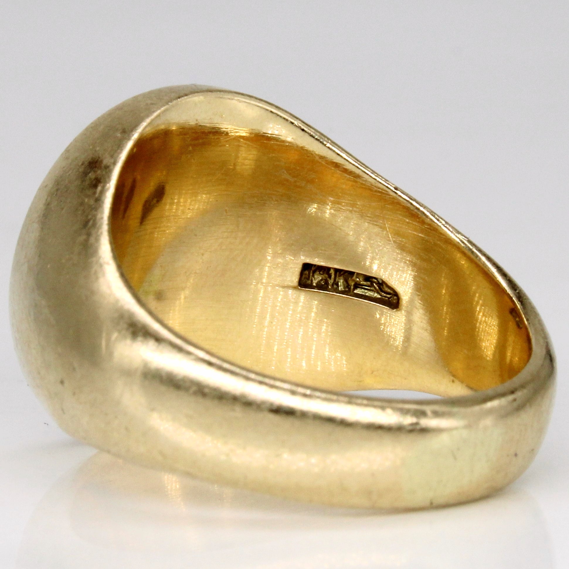 14k Yellow Gold 'JOG' Initial Ring | SZ 8.25 |