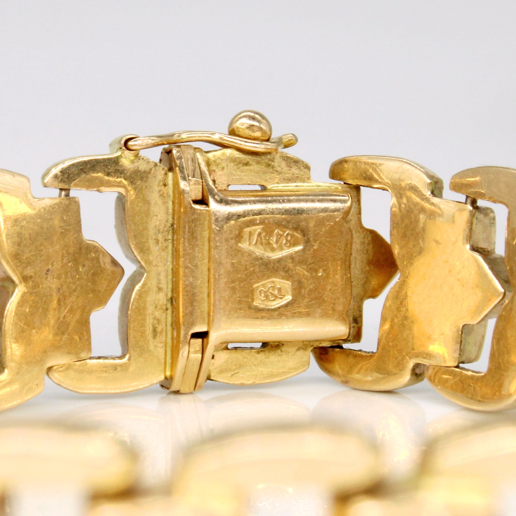 Vintage Italian 18k Yellow Gold Bracelet | 8" |