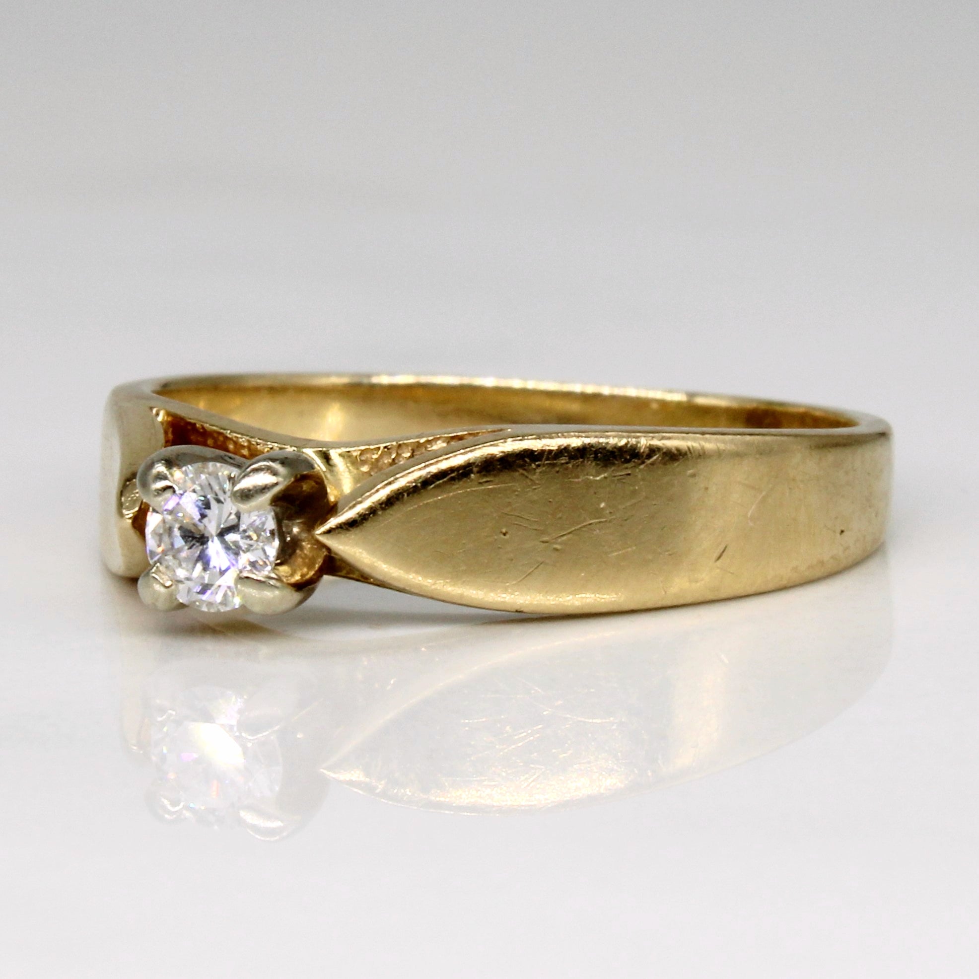 High Set Diamond Engagement Ring | 0.17ct | SZ 7.75 |
