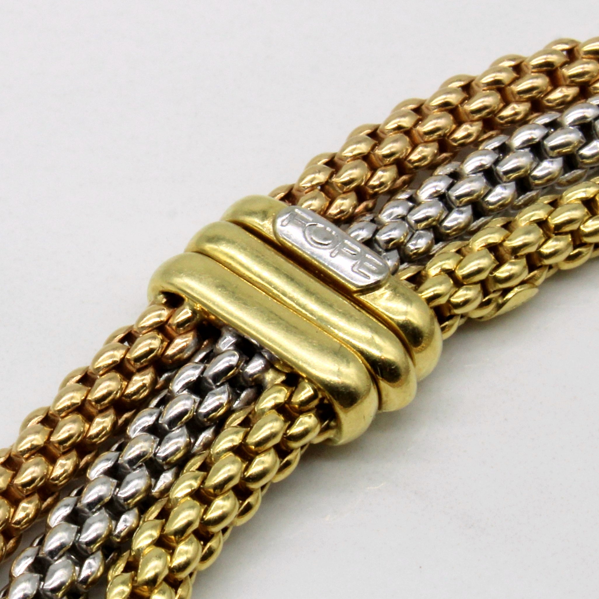 Bracelet en or tricolore 18 carats | 18 cm | 