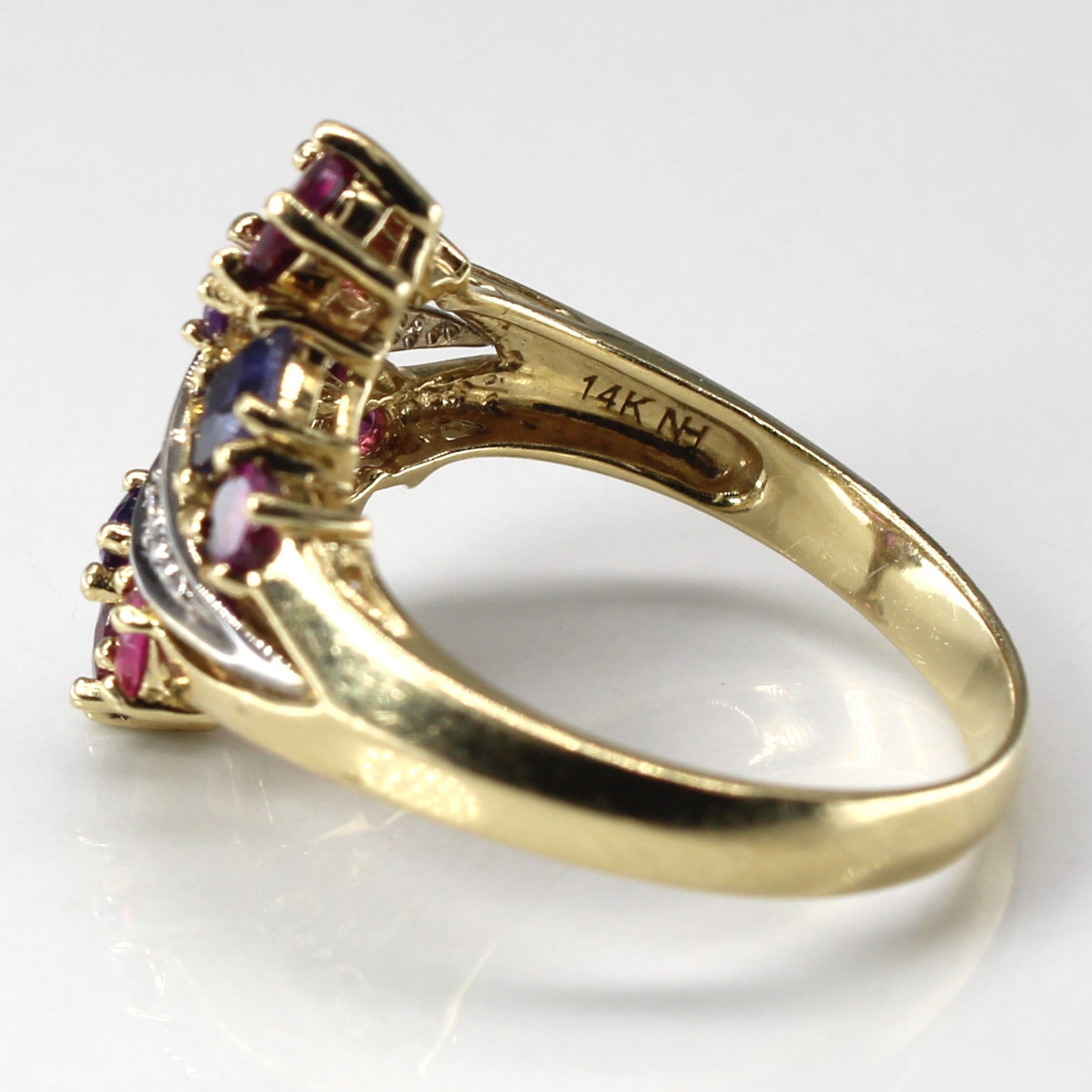 Multi Gemstone Gold Ring | 1.20ctw | 0.04ctw | SZ 7 |