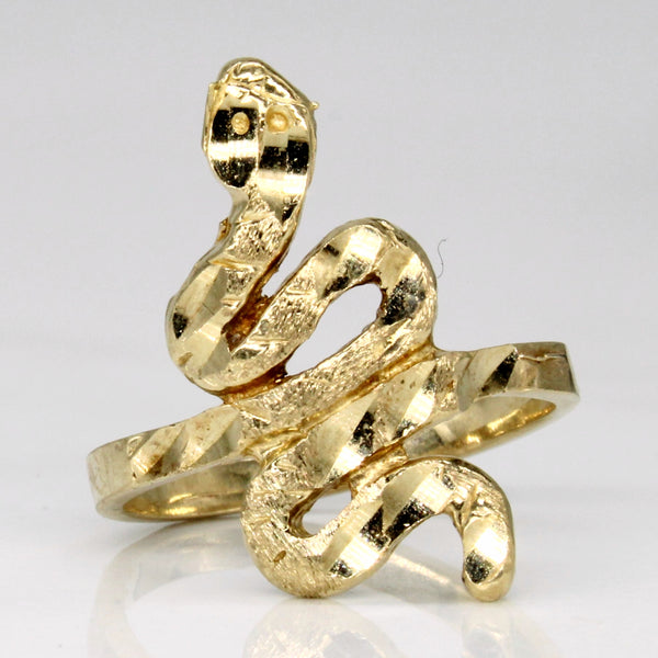10k Yellow Gold Snake Ring | SZ 5.75 |