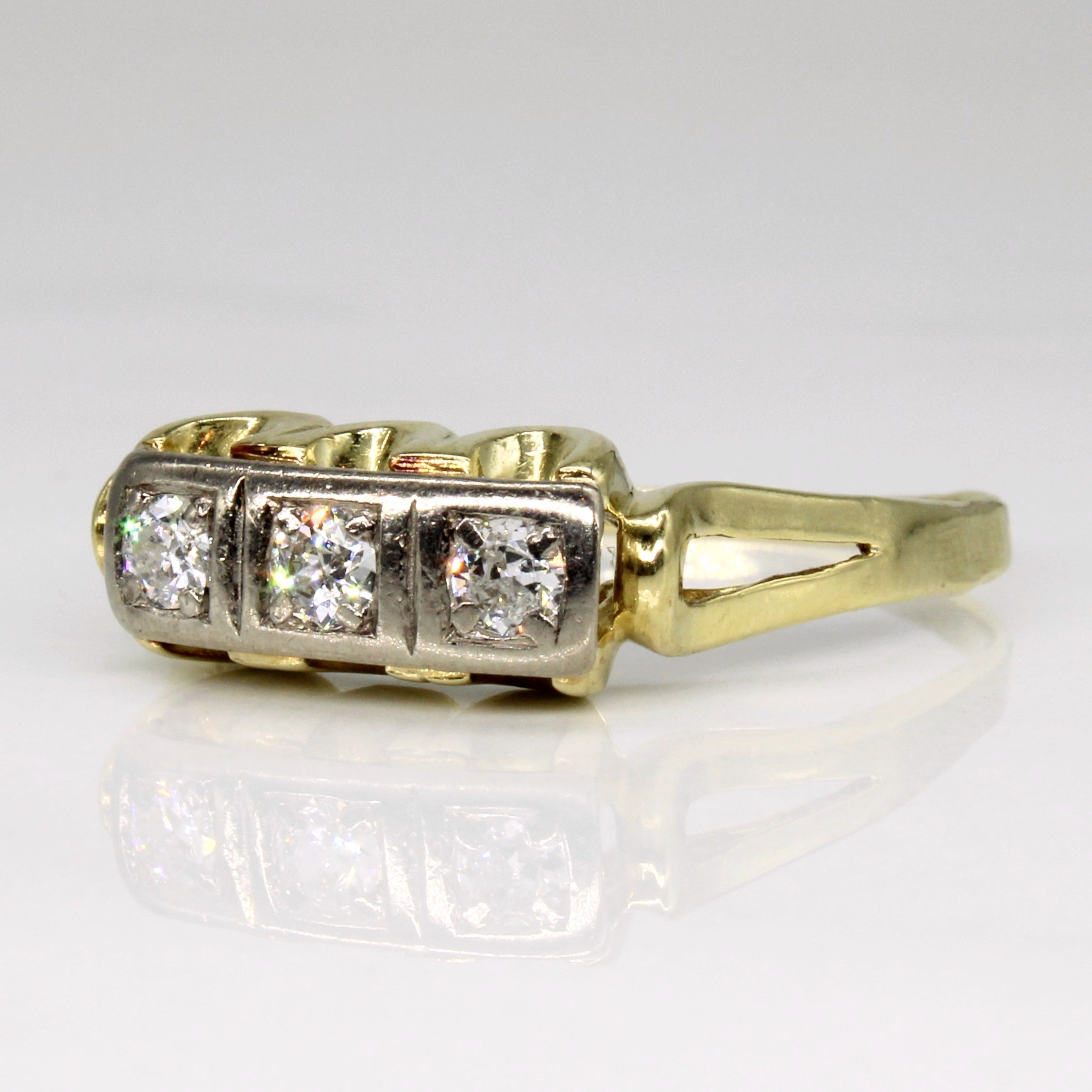 Three Stone Diamond Ring | 0.30ctw | SZ 10.25 |