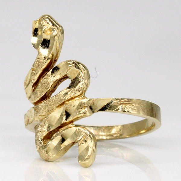 10k Yellow Gold Snake Ring | SZ 5.75 |