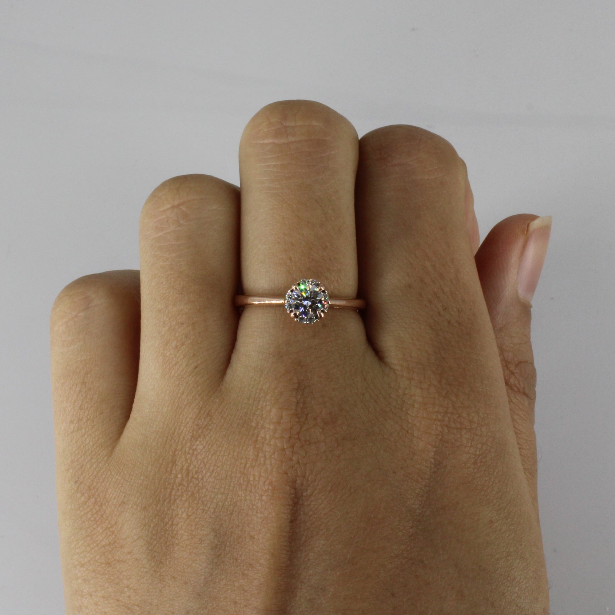 Halo Set Diamond Engagement Ring | 0.40ctw | SZ 6.25 |