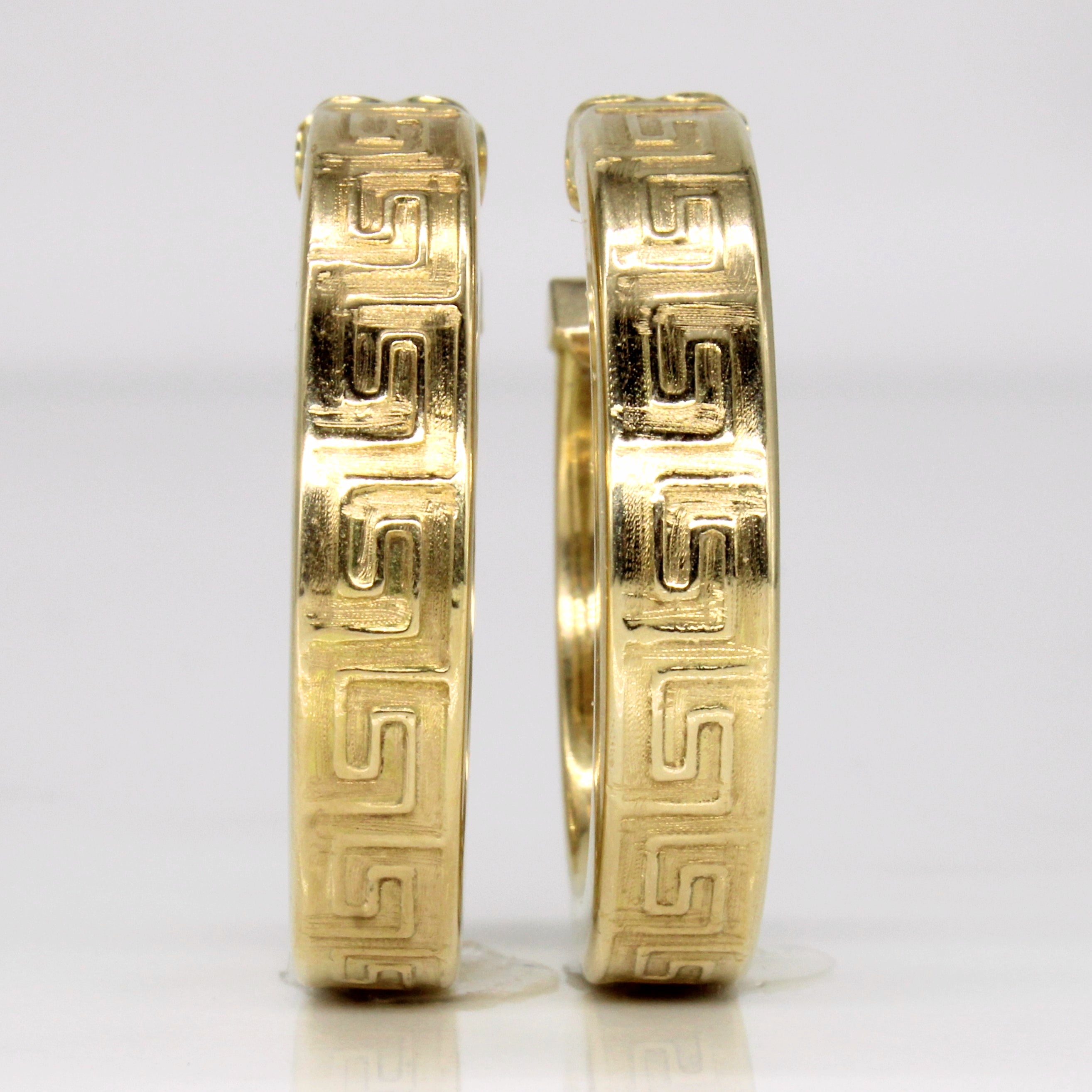 Italian 14k Yellow Gold Hoop Earrings