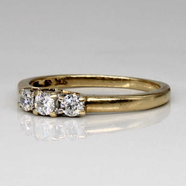 Three Stone Diamond Ring | 0.23ctw | SZ 6.25 |