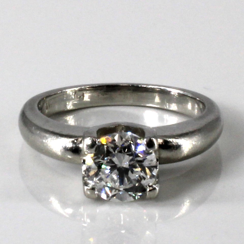 Platinum Solitaire Diamond Engagement Ring | 1.12ct | SZ 5.5 |