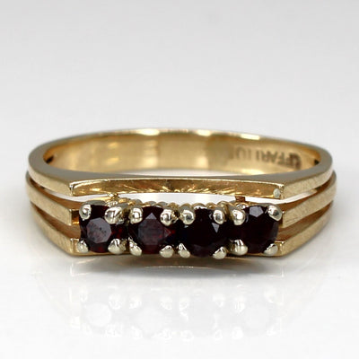 Four Stone Garnet Ring | 0.50ctw | SZ 7.75 |