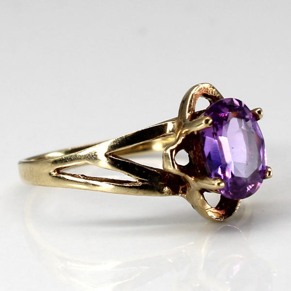 Solitaire Purple Sapphire Ring | 1.00ct | SZ 5 |
