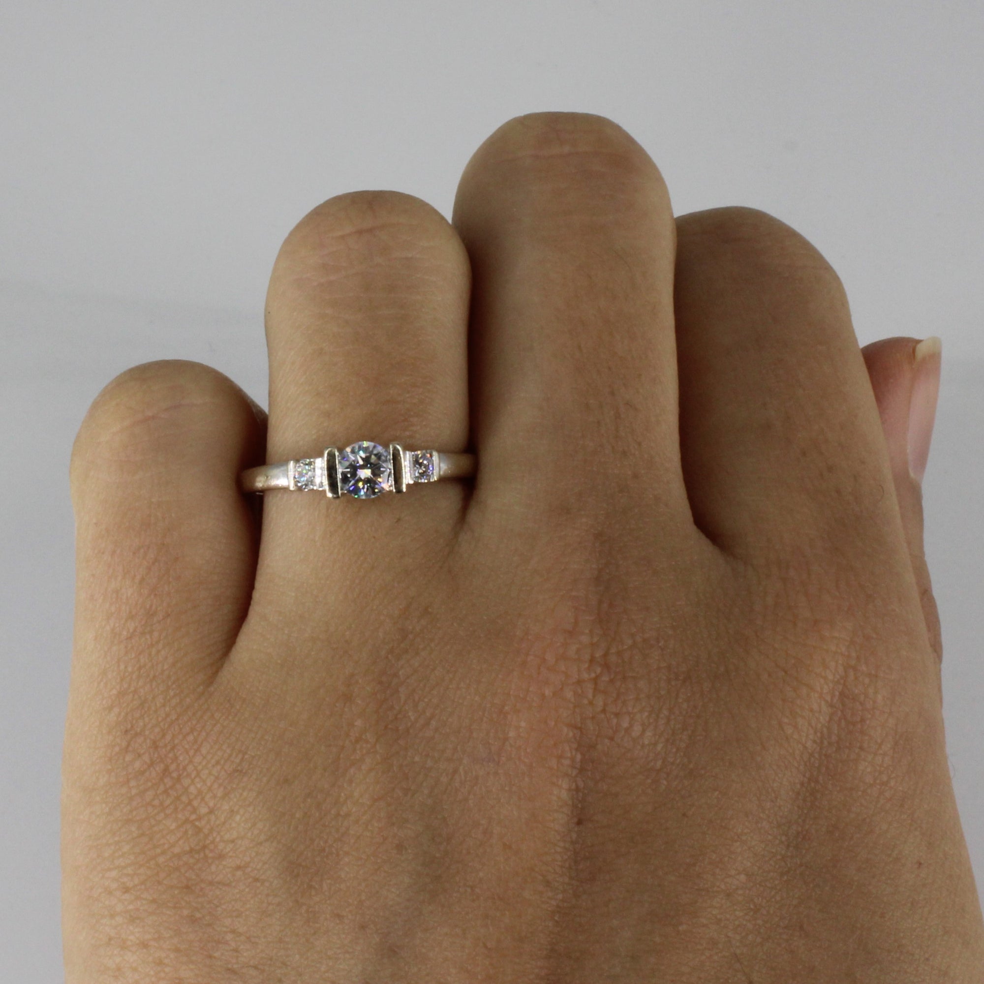 Three Stone Diamond Ring | 0.44ctw | SZ 6.75 |