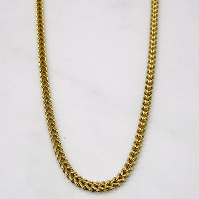 10k Yellow Gold Wheat Chain | 23