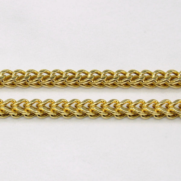 10k Yellow Gold Wheat Chain | 23