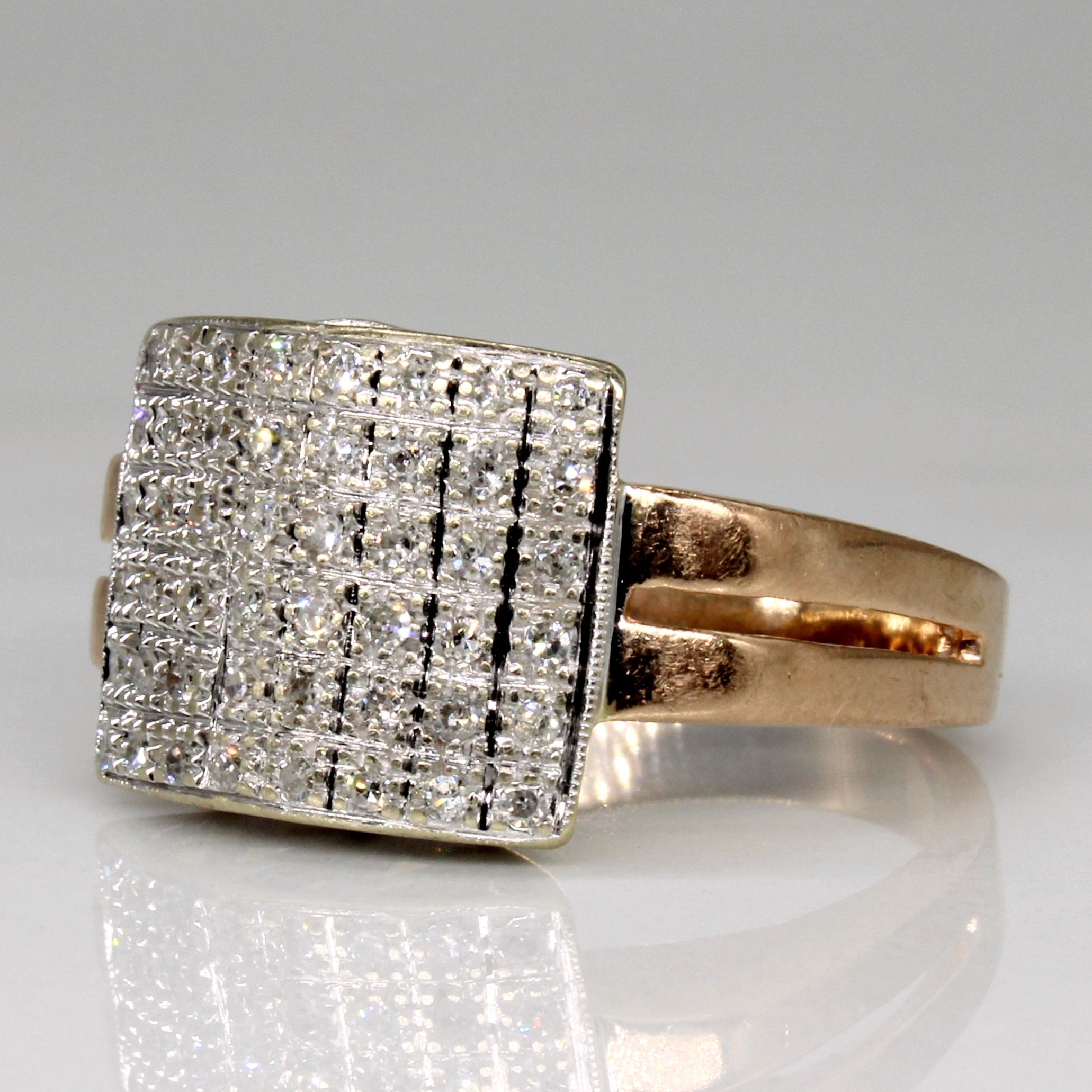 Pave Set Diamond Ring | 0.24ctw | SZ 5.75 |