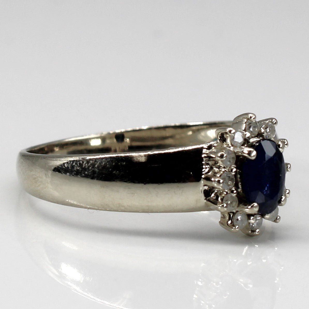 Sapphire & Diamond Cocktail Ring | 0.50ct | 0.12ctw | SZ 9.5 |