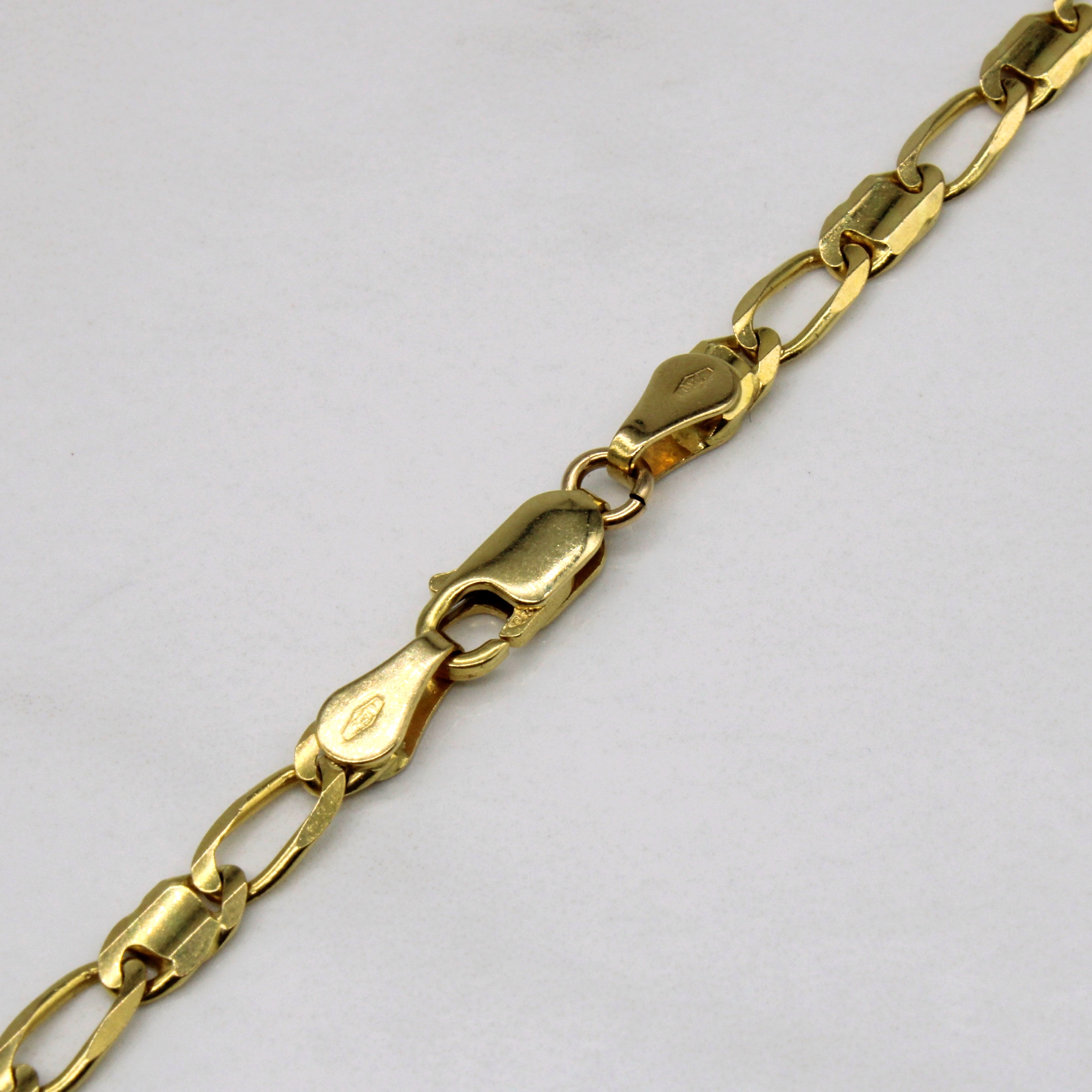 18k Yellow Gold Figarucci Link Chain | 24" |