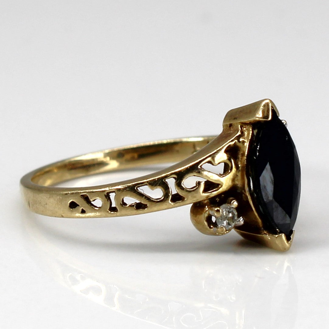 Bypass Sapphire & Diamond Ring | 0.60ct | 0.04ctw | SZ 5.25 |