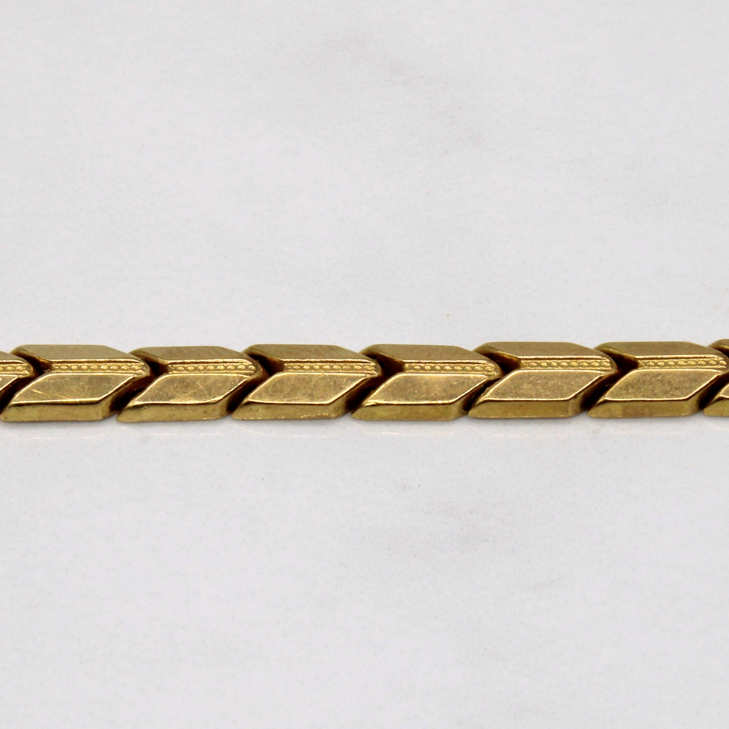 18k Yellow Gold Fancy Link Chain | 16" |