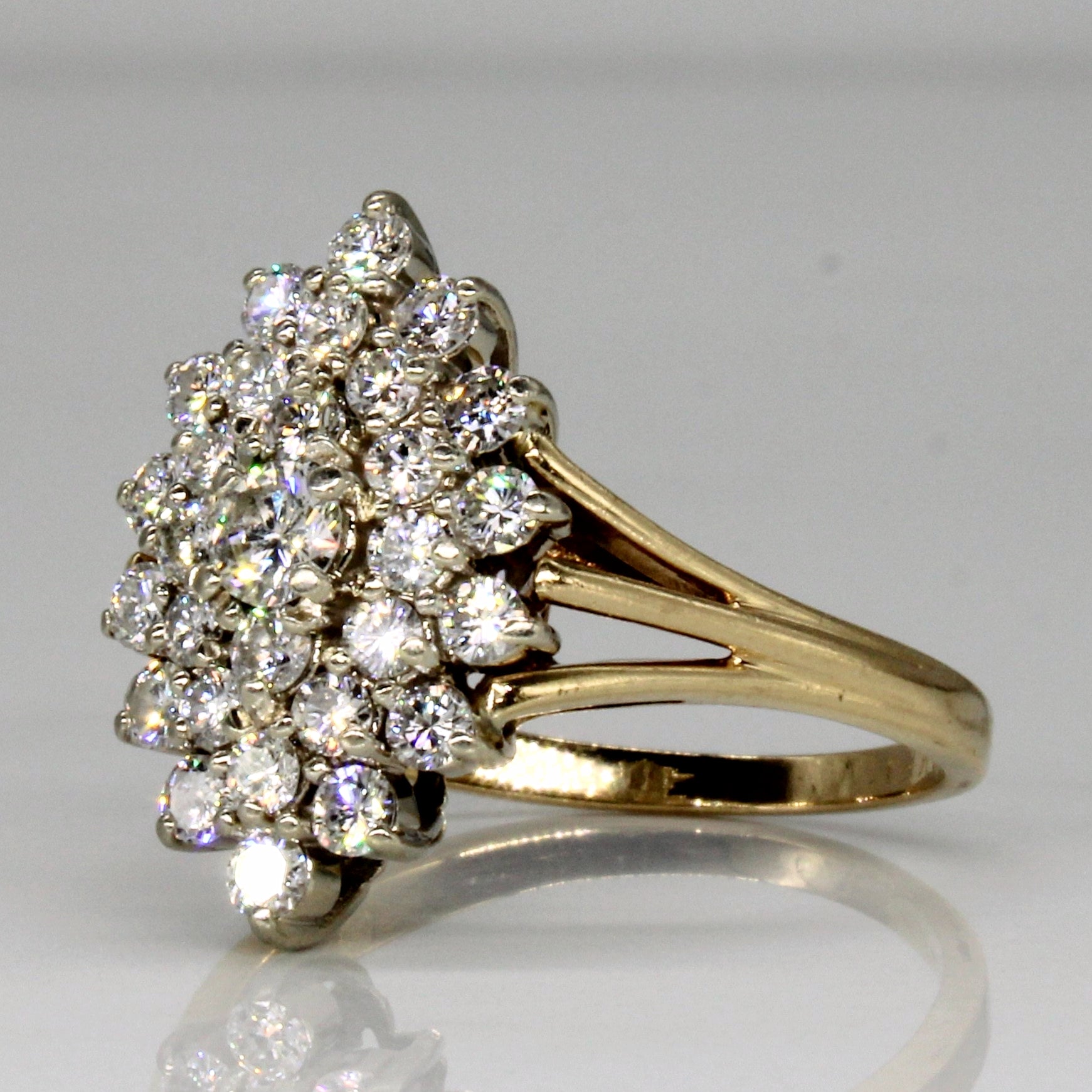 Diamond Cluster Set Ring | 1.16ctw | SZ 8 |
