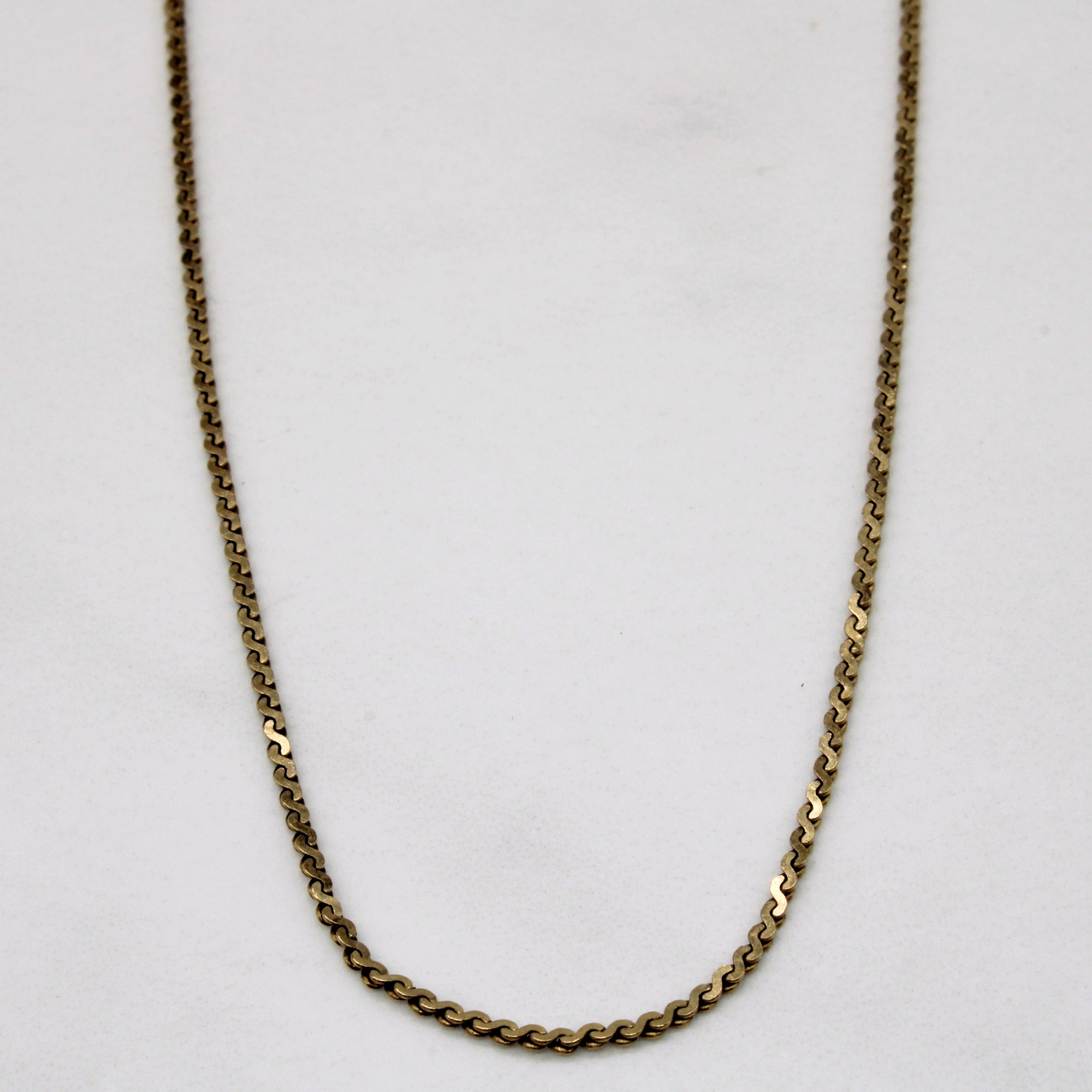 10k Yellow Gold S Link Chain | 18