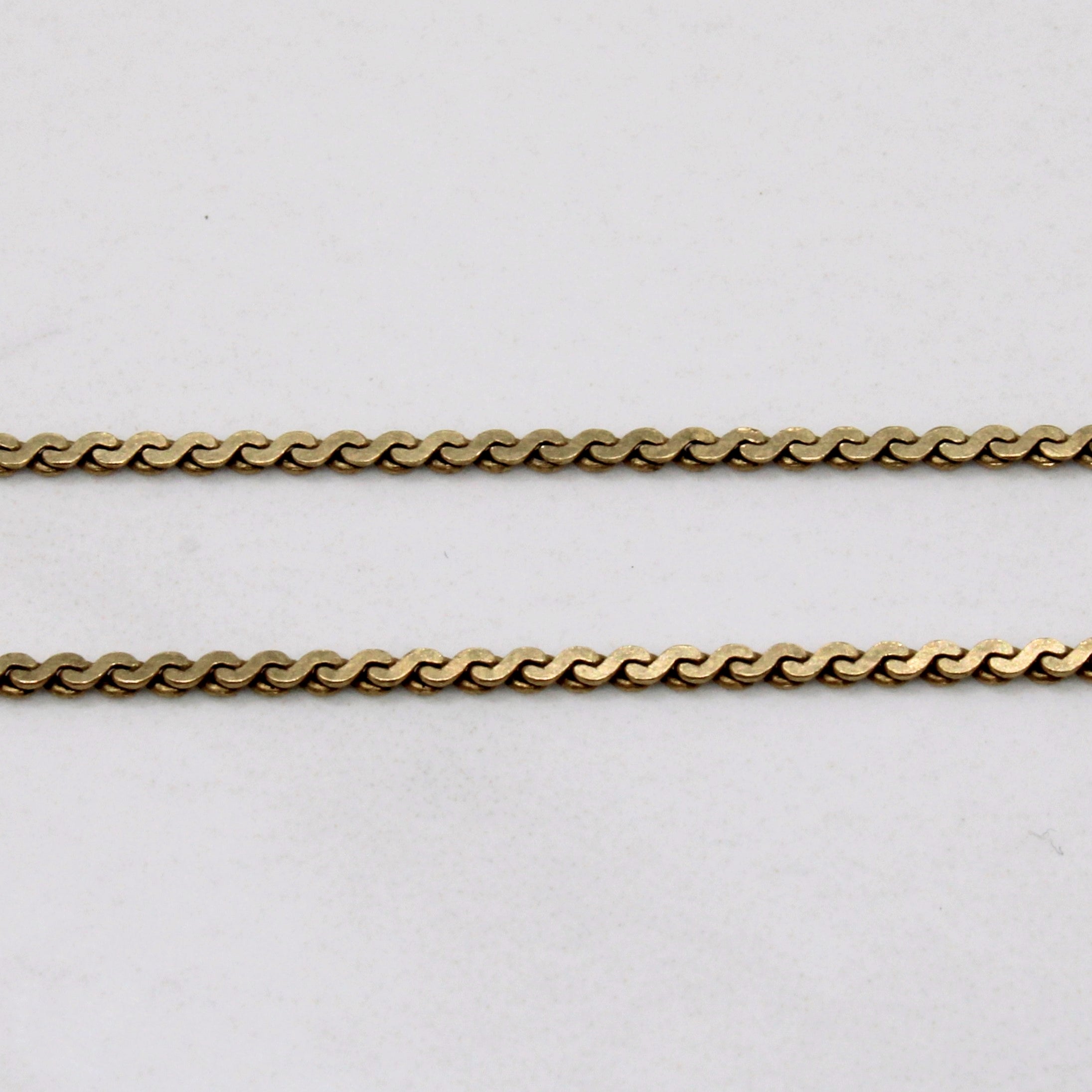 10k Yellow Gold S Link Chain | 18" |