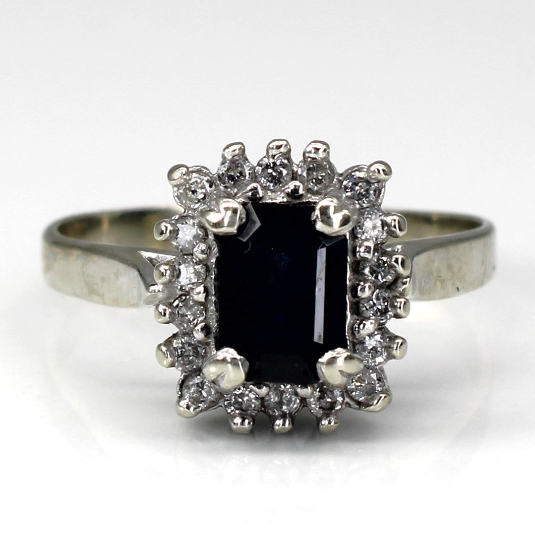 Sapphire & Diamond Cocktail Ring | 1.26ct | 0.18ctw | SZ 7.75 |