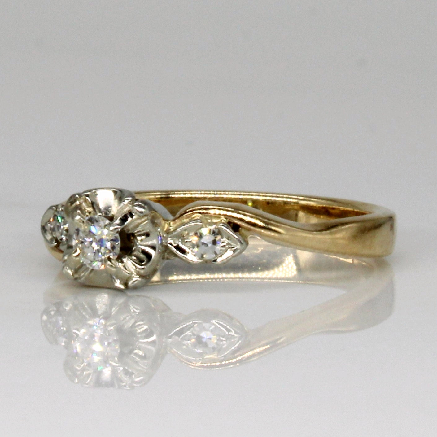 Three Stone Diamond Ring | 0.09ctw | SZ 5 |