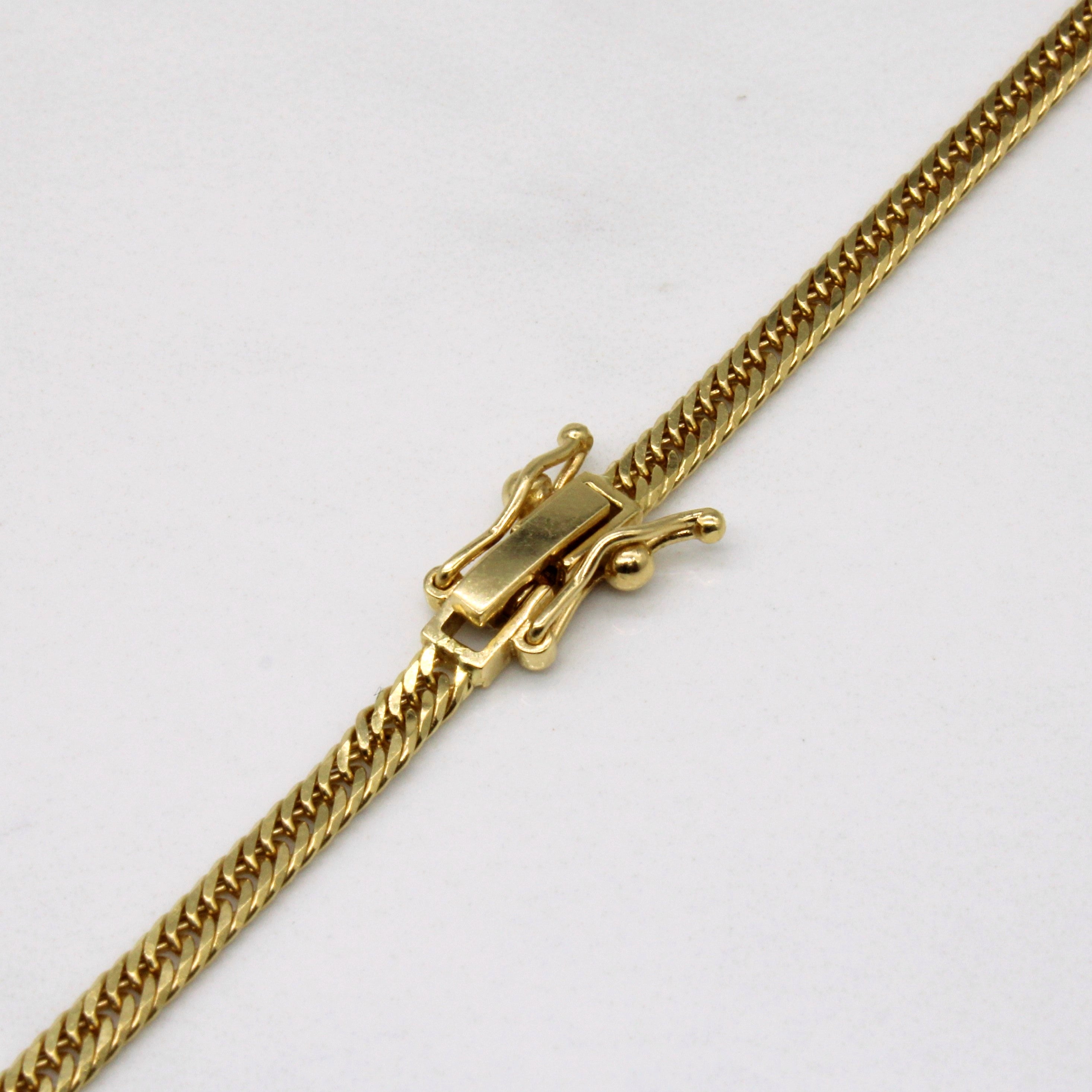 18k Yellow Gold Heart Charm Necklace | 18" |