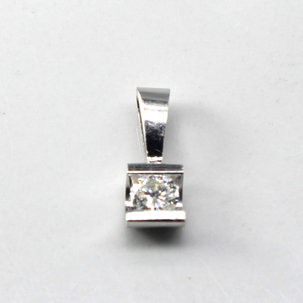 Semi Bezel Diamond Pendant | 0.15ct |