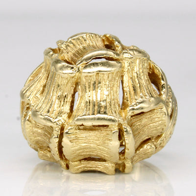 14k Yellow Gold Bamboo Ring | SZ 7.75 |