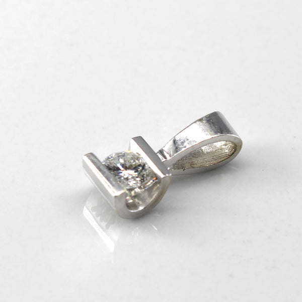 Semi Bezel Diamond Pendant | 0.15ct |