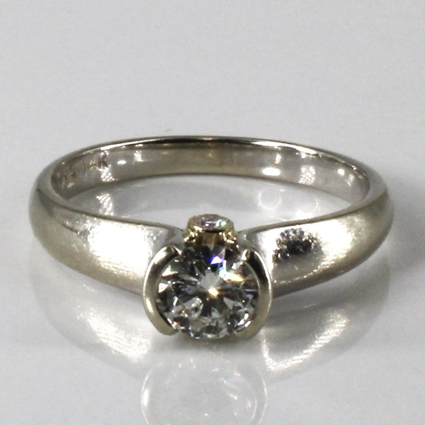 Semi Bezel Solitaire Diamond Ring | 0.48ctw | SZ 6 |