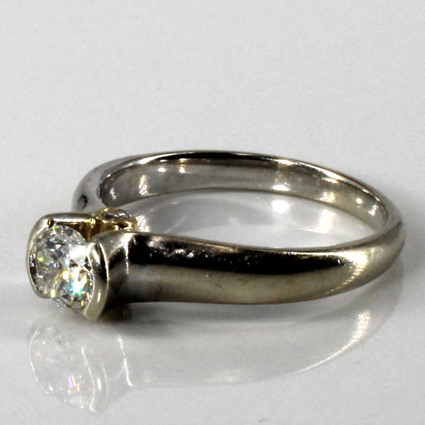 Semi Bezel Solitaire Diamond Ring | 0.48ctw | SZ 6 |