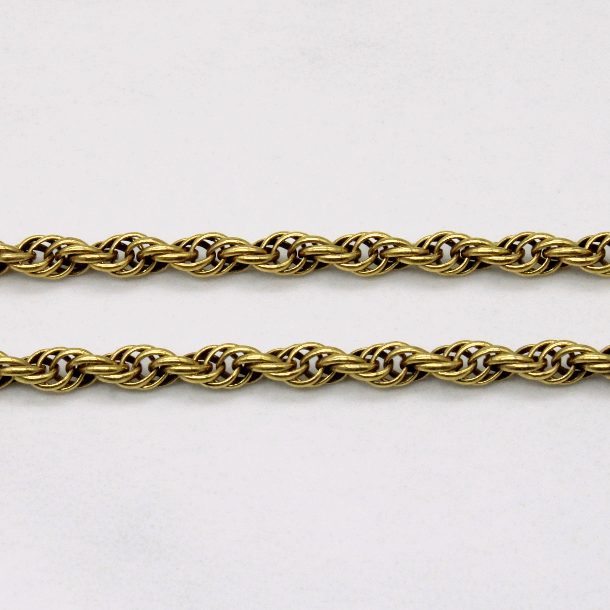 10k Yellow Gold Rope Chain | 18" |