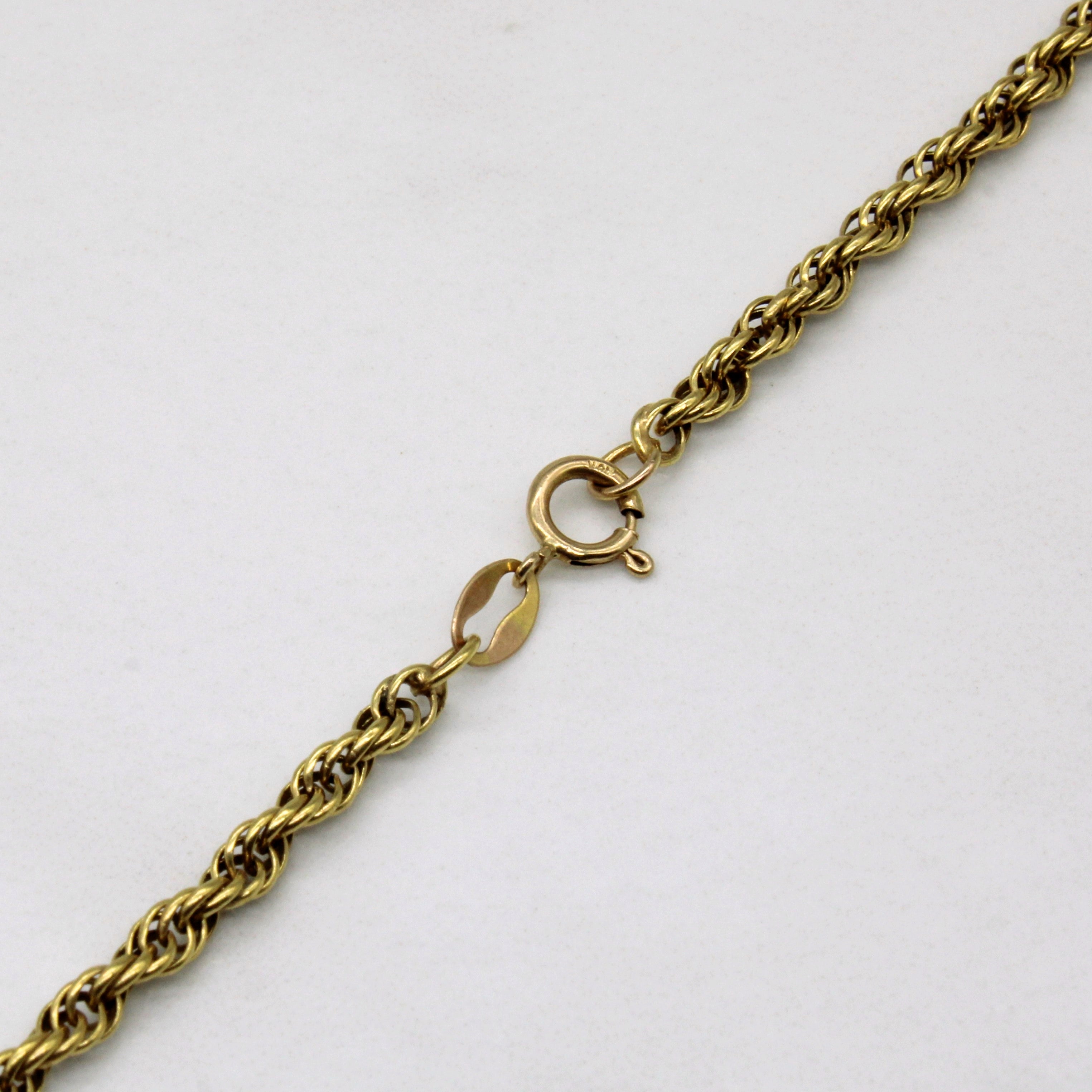 10k Yellow Gold Rope Chain | 18" |