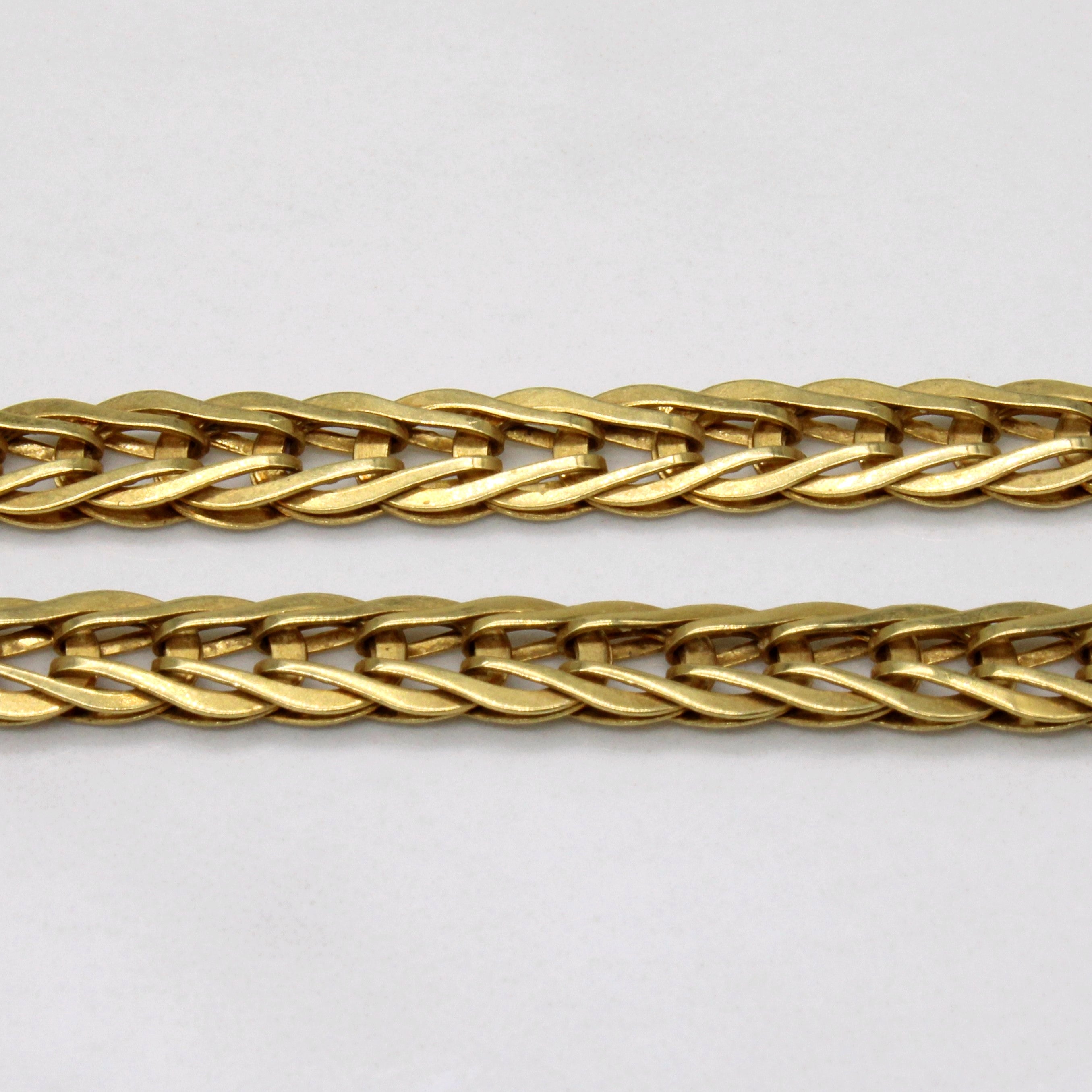 18k Yellow Gold Flat Link Chain | 19" |