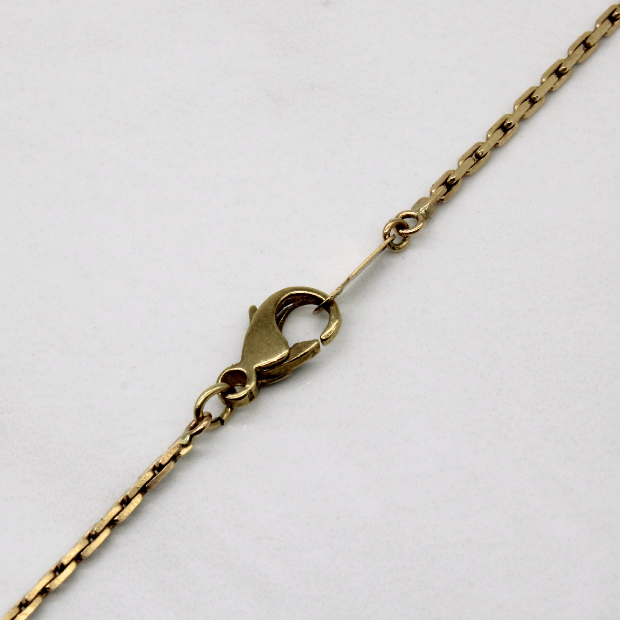 10k Yellow Gold Elongated Box Chain | 22